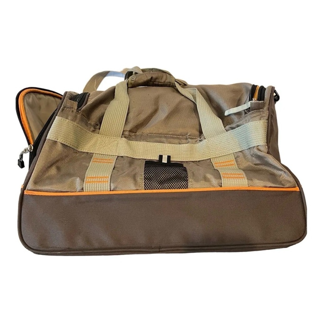Timberland Tan and Brown Duffel Bag